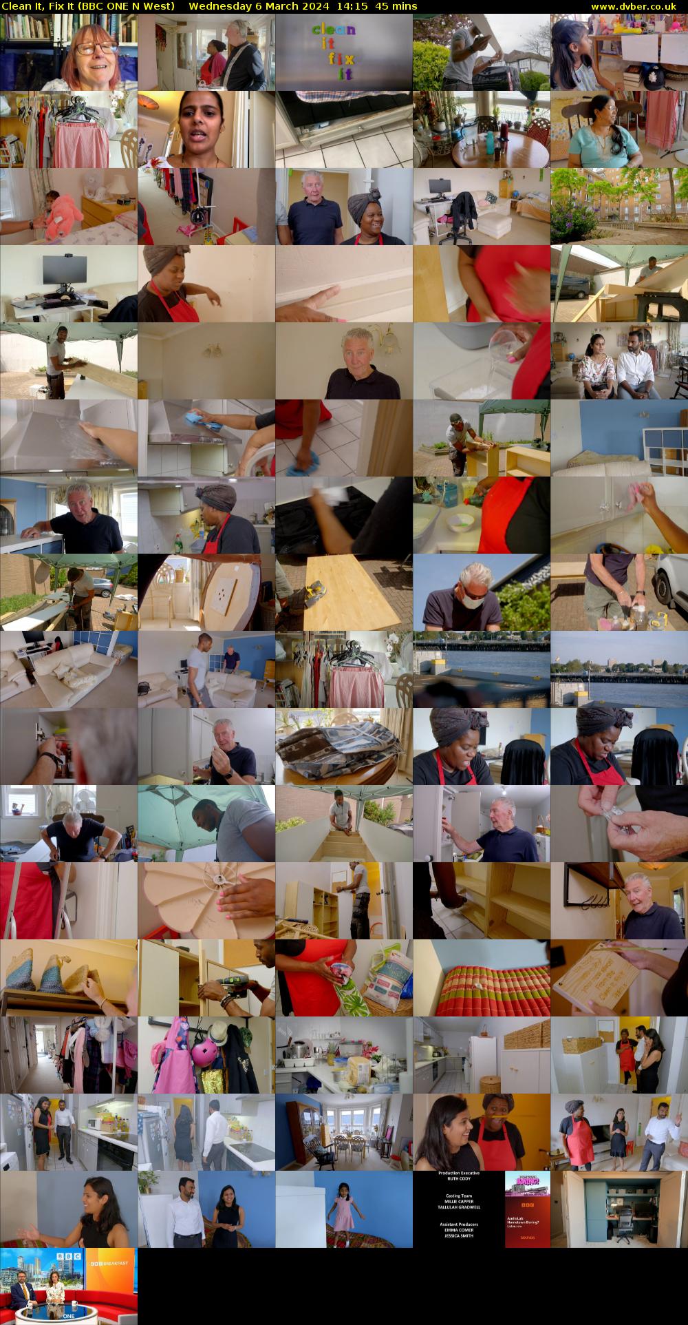 Clean It, Fix It (BBC ONE N West) Wednesday 6 March 2024 14:15 - 15:00