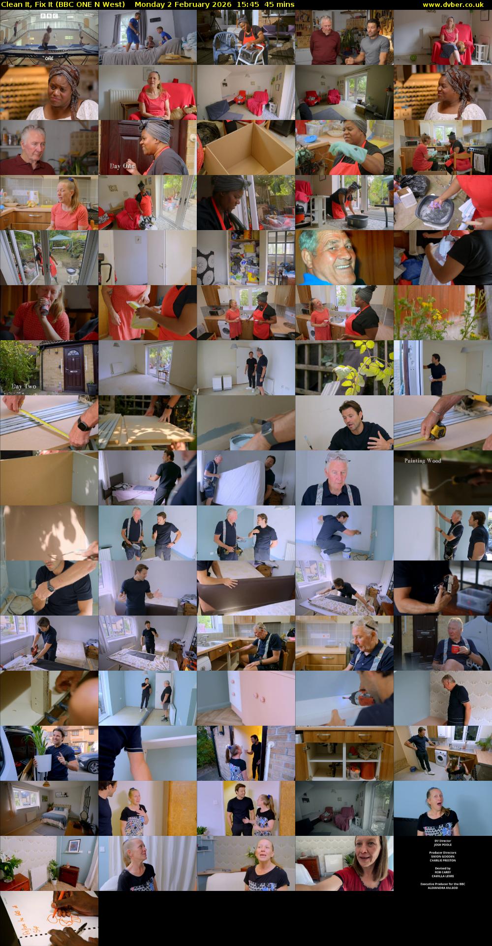 Clean It, Fix It (BBC ONE N West) Monday 2 February 2026 15:45 - 16:30