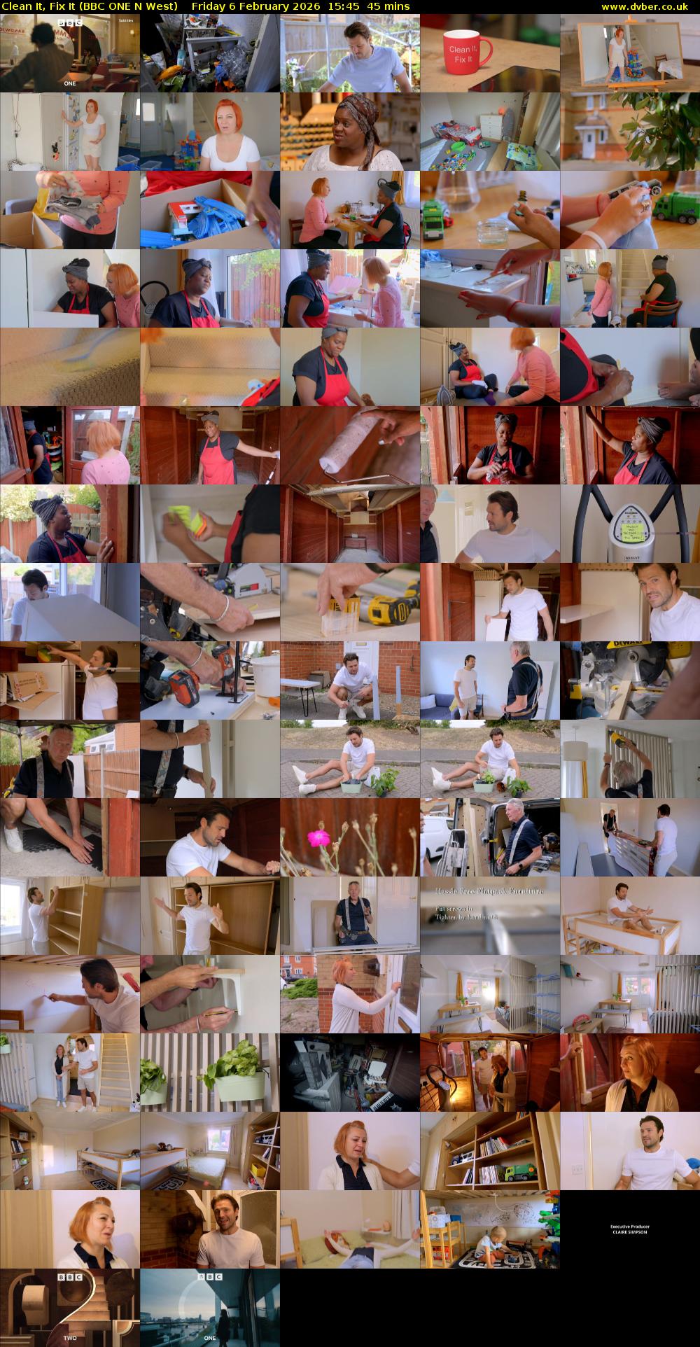 Clean It, Fix It (BBC ONE N West) Friday 6 February 2026 15:45 - 16:30