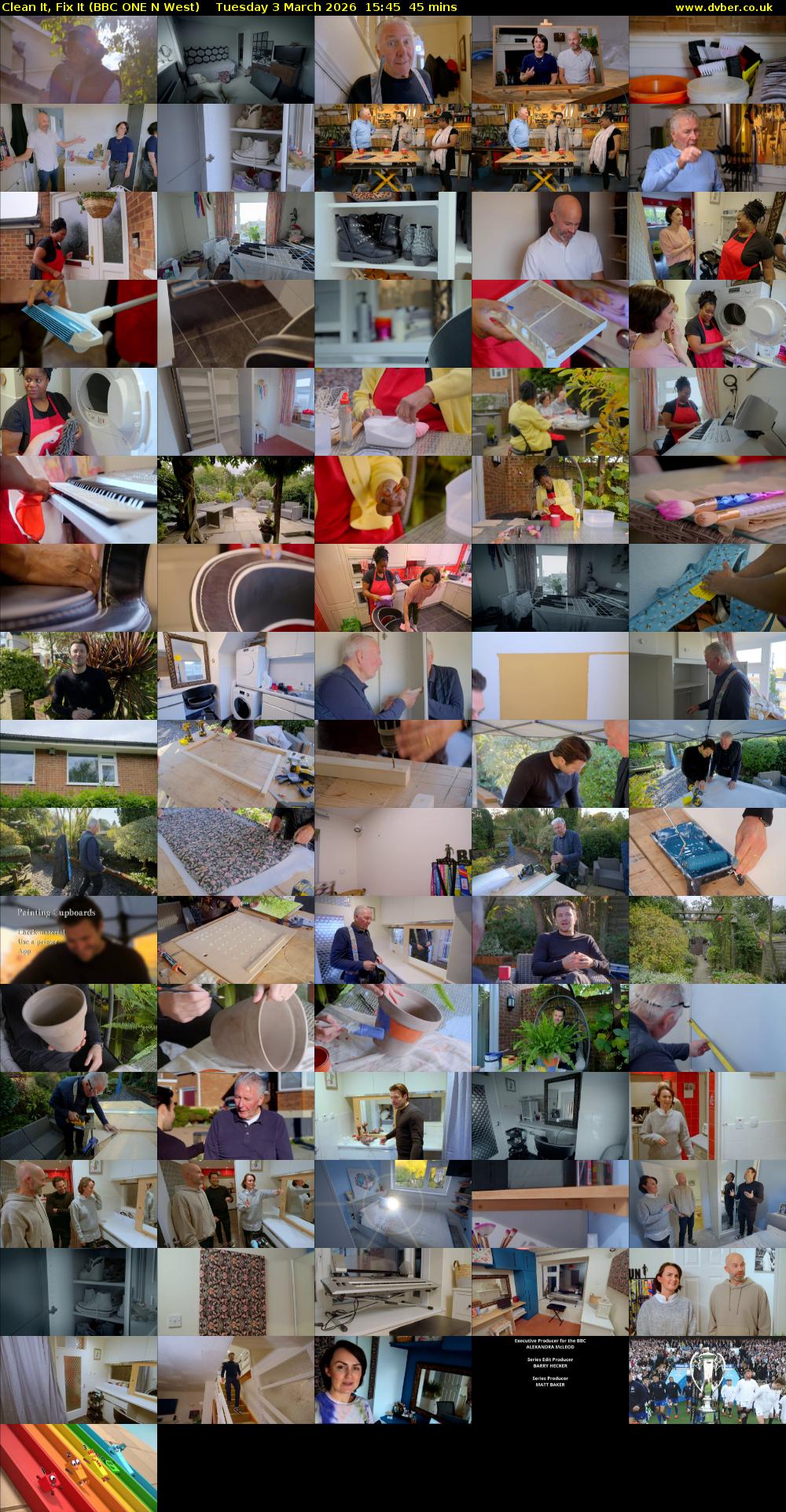 Clean It, Fix It (BBC ONE N West) Tuesday 3 March 2026 15:45 - 16:30