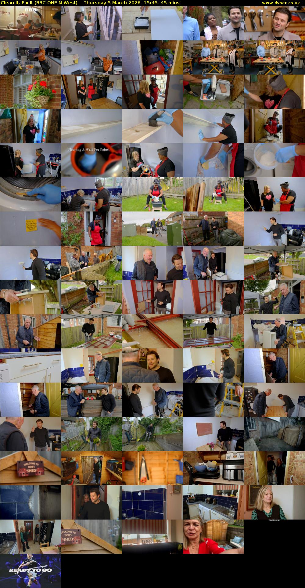 Clean It, Fix It (BBC ONE N West) Thursday 5 March 2026 15:45 - 16:30