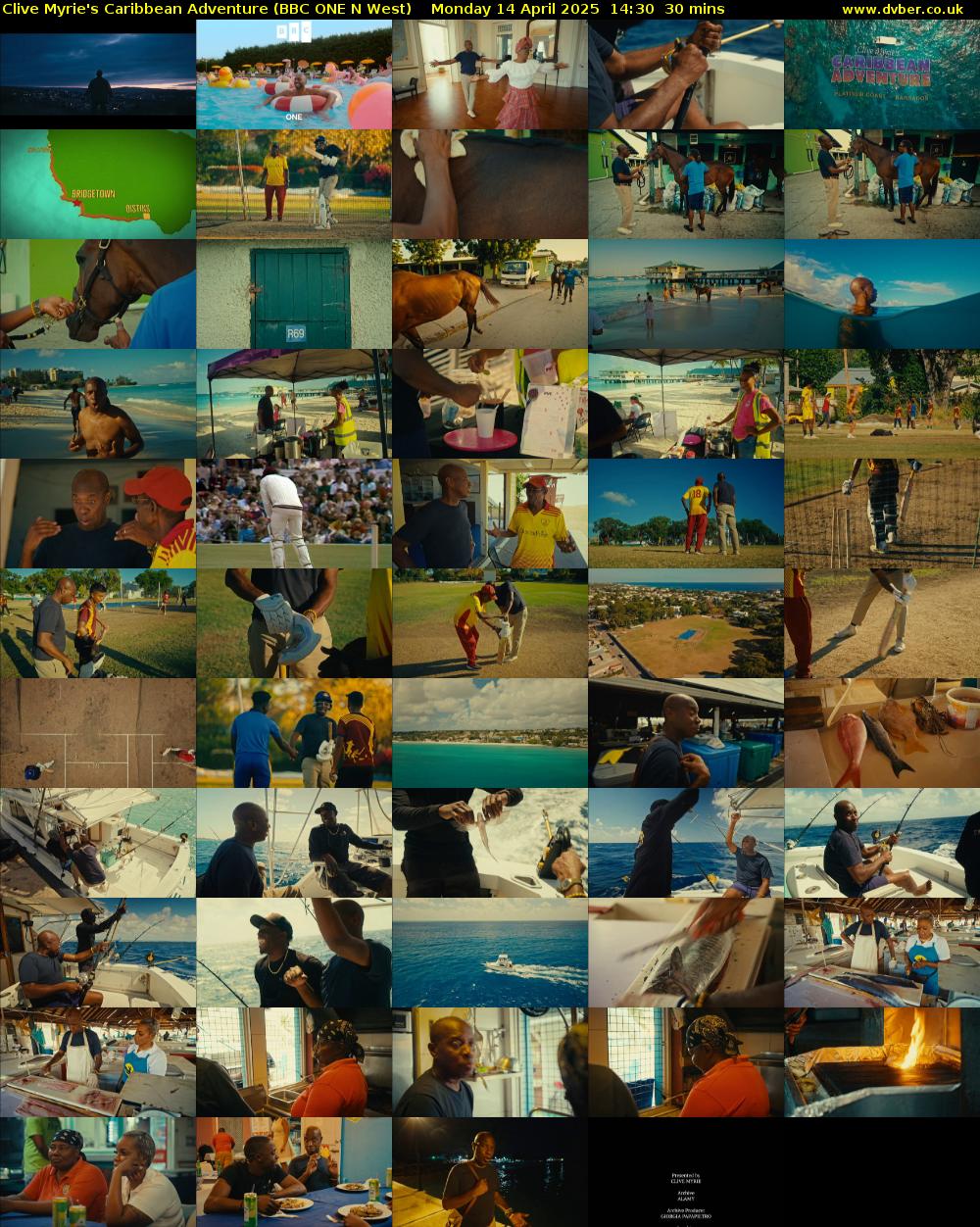 Clive Myrie's Caribbean Adventure (BBC ONE N West) Monday 14 April 2025 14:30 - 15:00
