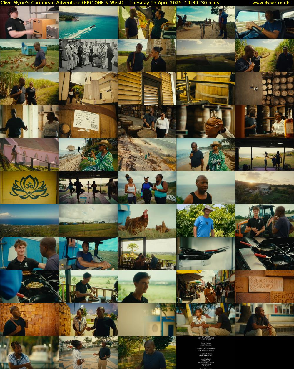 Clive Myrie's Caribbean Adventure (BBC ONE N West) Tuesday 15 April 2025 14:30 - 15:00