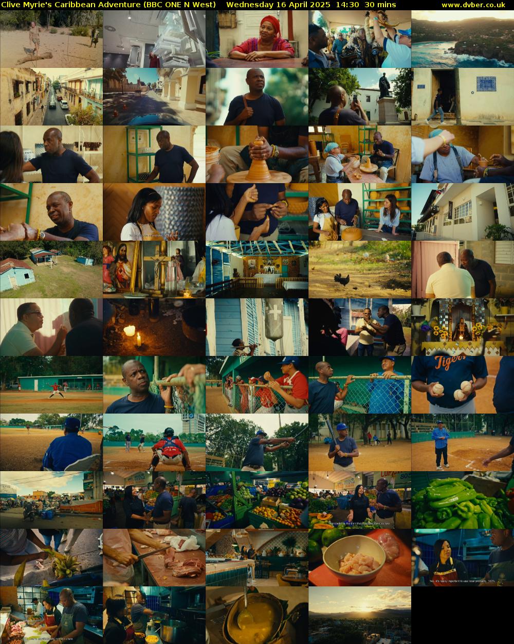 Clive Myrie's Caribbean Adventure (BBC ONE N West) Wednesday 16 April 2025 14:30 - 15:00