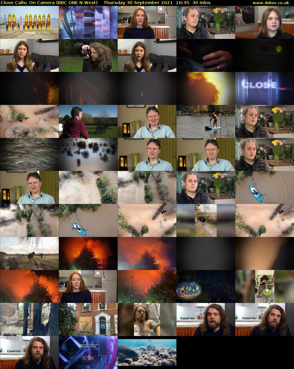 Close Calls: On Camera (BBC ONE N West) Thursday 30 September 2021 10:45 - 11:15