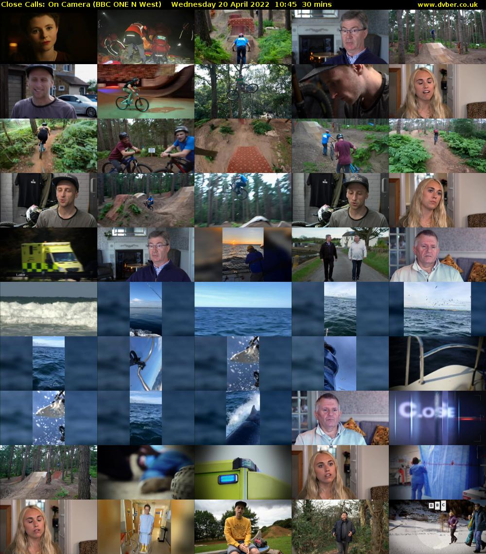Close Calls: On Camera (BBC ONE N West) Wednesday 20 April 2022 10:45 - 11:15