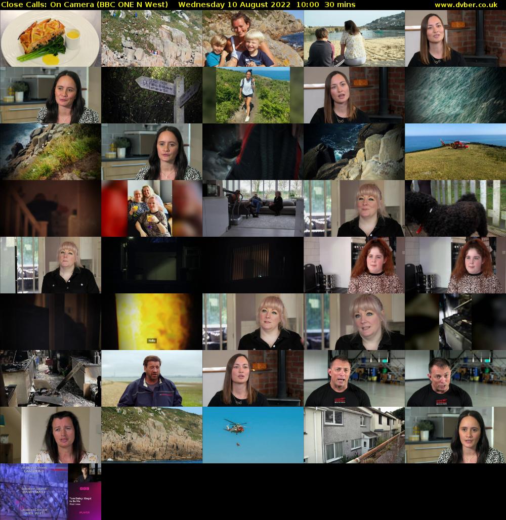 Close Calls: On Camera (BBC ONE N West) Wednesday 10 August 2022 10:00 - 10:30