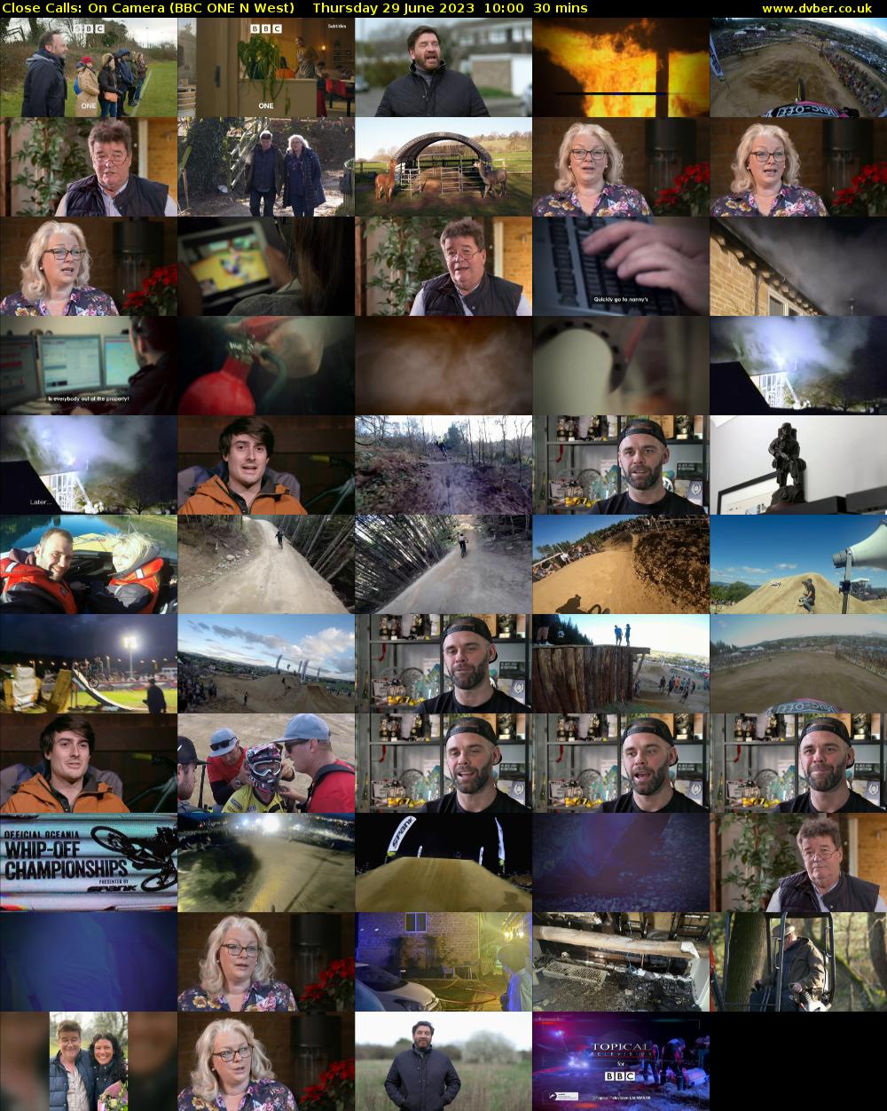 Close Calls: On Camera (BBC ONE N West) Thursday 29 June 2023 10:00 - 10:30
