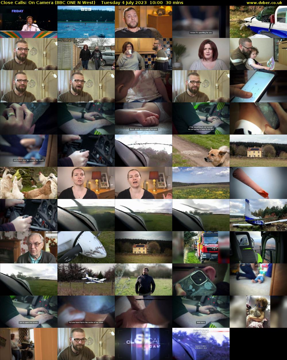 Close Calls: On Camera (BBC ONE N West) Tuesday 4 July 2023 10:00 - 10:30
