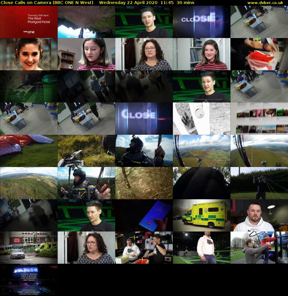 Close Calls on Camera (BBC ONE N West) Wednesday 22 April 2020 11:45 - 12:15