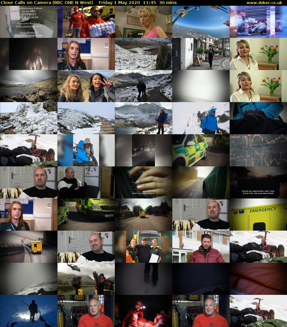 Close Calls on Camera (BBC ONE N West) Friday 1 May 2020 11:45 - 12:15