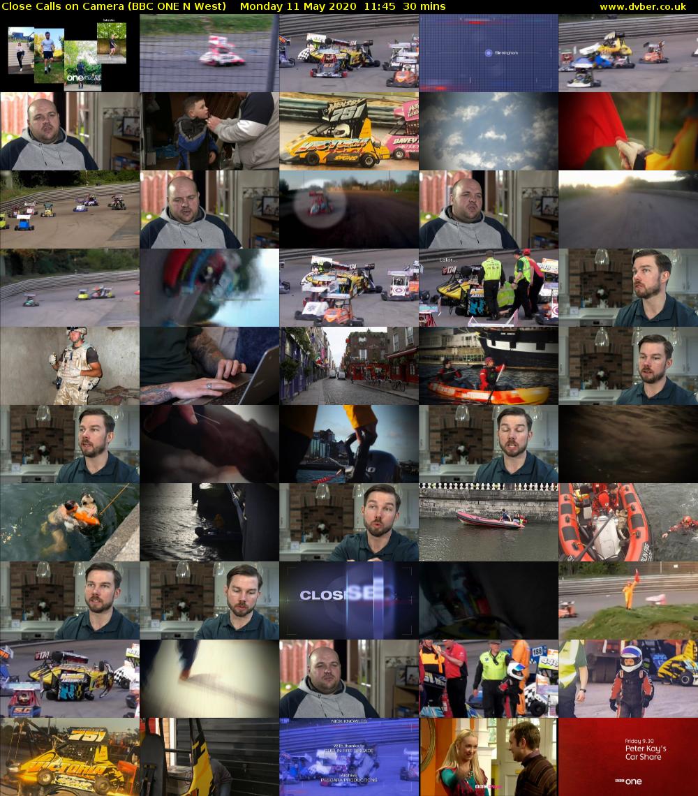 Close Calls on Camera (BBC ONE N West) Monday 11 May 2020 11:45 - 12:15