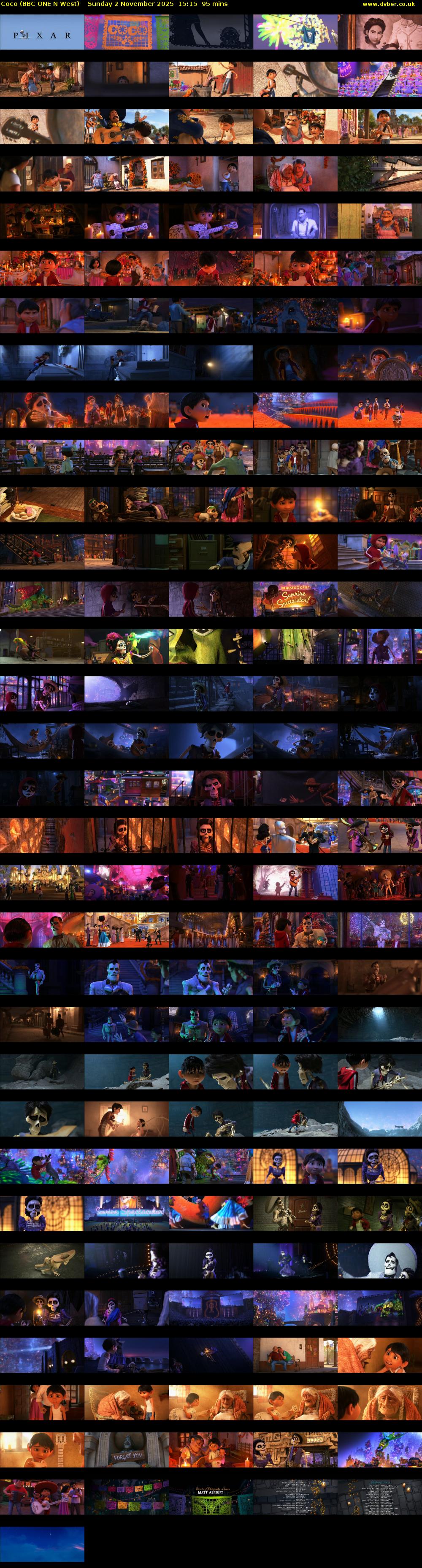 Coco (BBC ONE N West) Sunday 2 November 2025 15:15 - 16:50