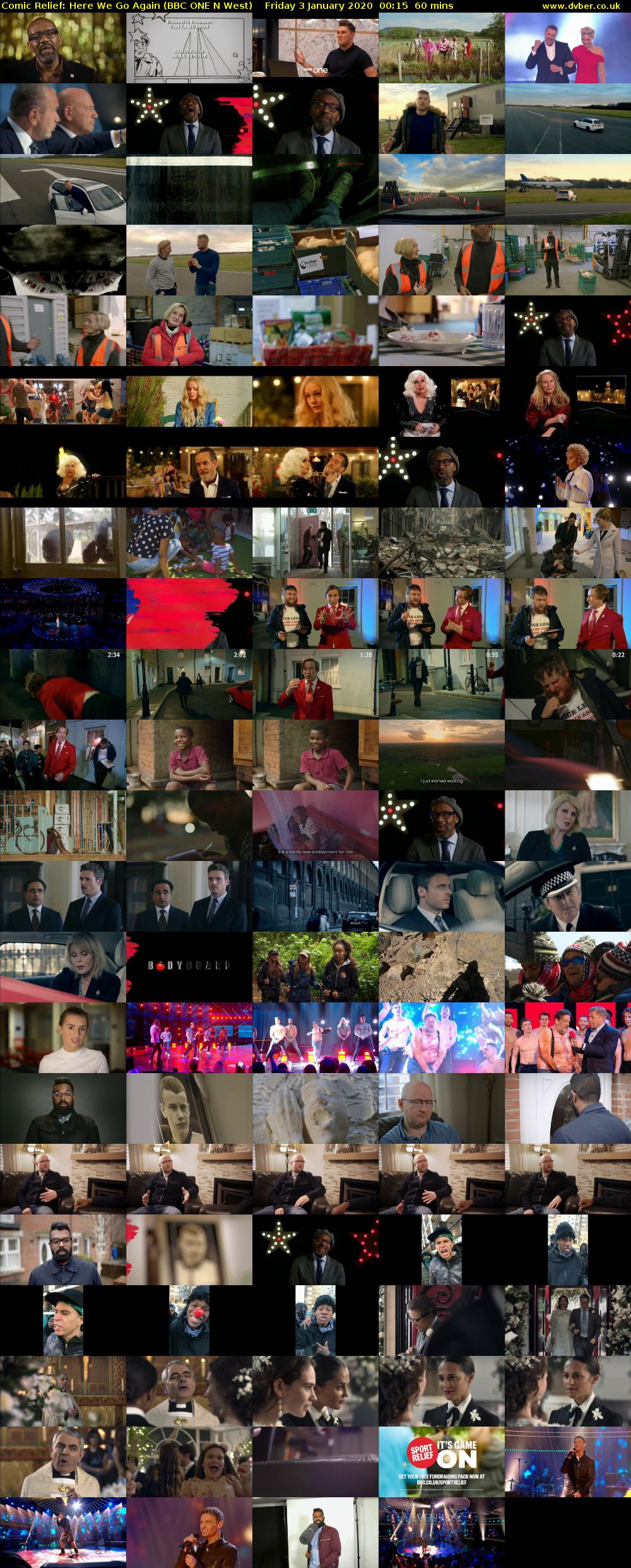 Comic Relief: Here We Go Again (BBC ONE N West) Friday 3 January 2020 00:15 - 01:15