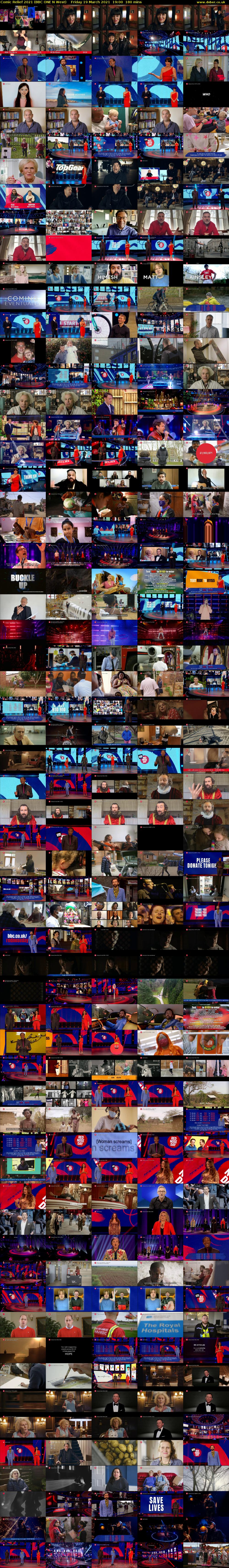Comic Relief 2021 (BBC ONE N West) Friday 19 March 2021 19:00 - 22:00