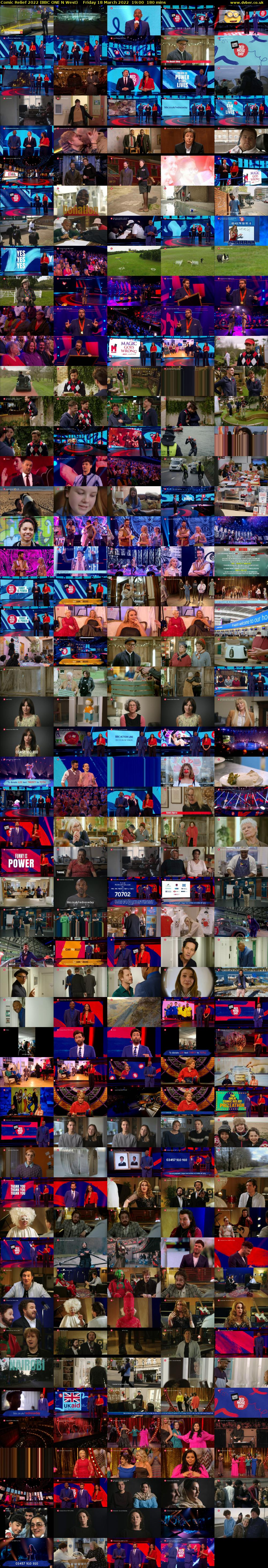 Comic Relief 2022 (BBC ONE N West) Friday 18 March 2022 19:00 - 22:00