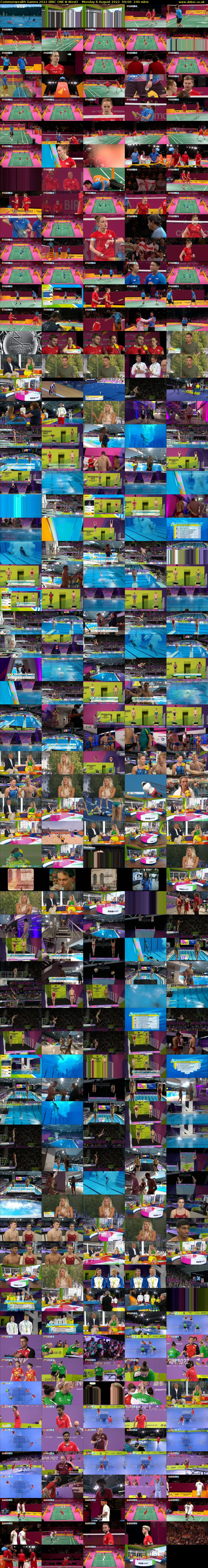 Commonwealth Games 2022 (BBC ONE N West) Monday 8 August 2022 09:00 - 13:00