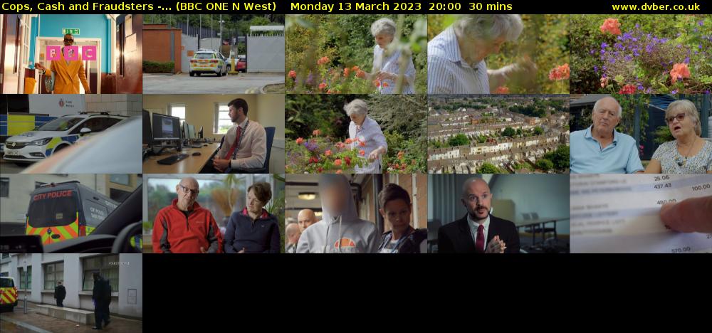 Cops, Cash and Fraudsters -... (BBC ONE N West) Monday 13 March 2023 20:00 - 20:30
