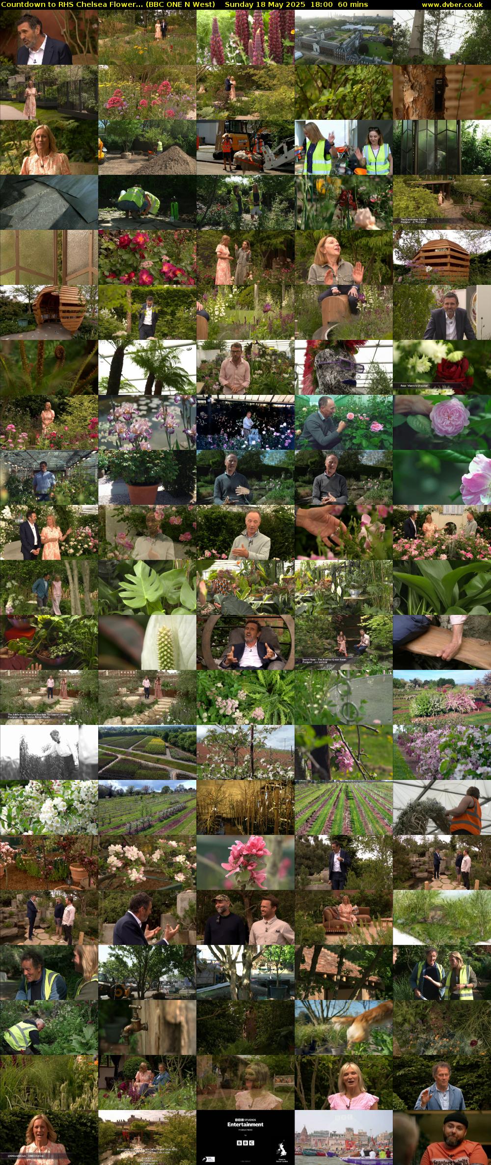 Countdown to RHS Chelsea Flower... (BBC ONE N West) Sunday 18 May 2025 18:00 - 19:00