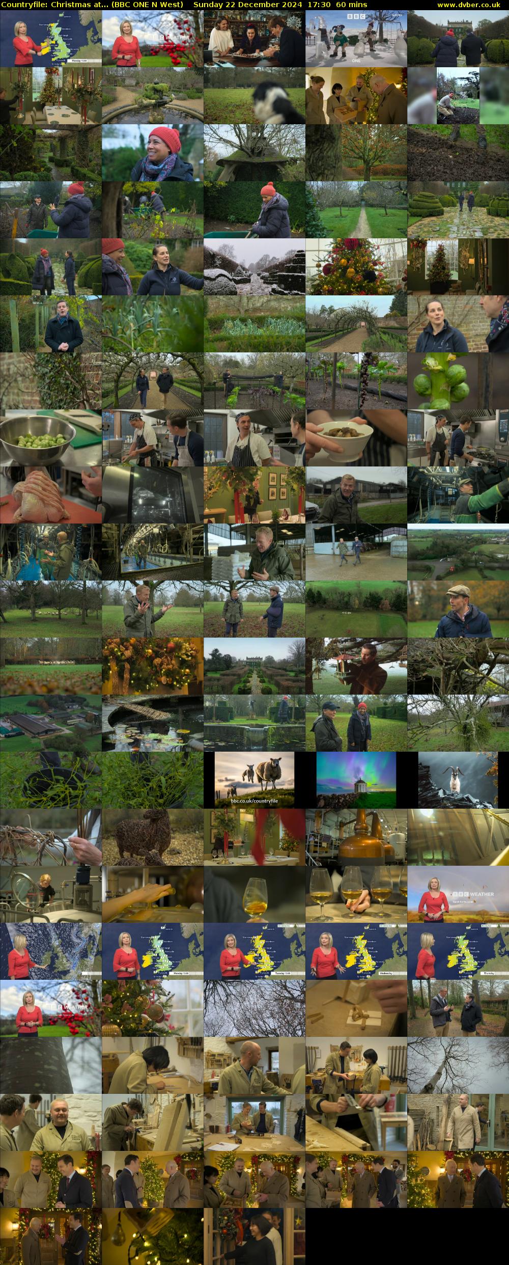 Countryfile: Christmas at... (BBC ONE N West) Sunday 22 December 2024 17:30 - 18:30