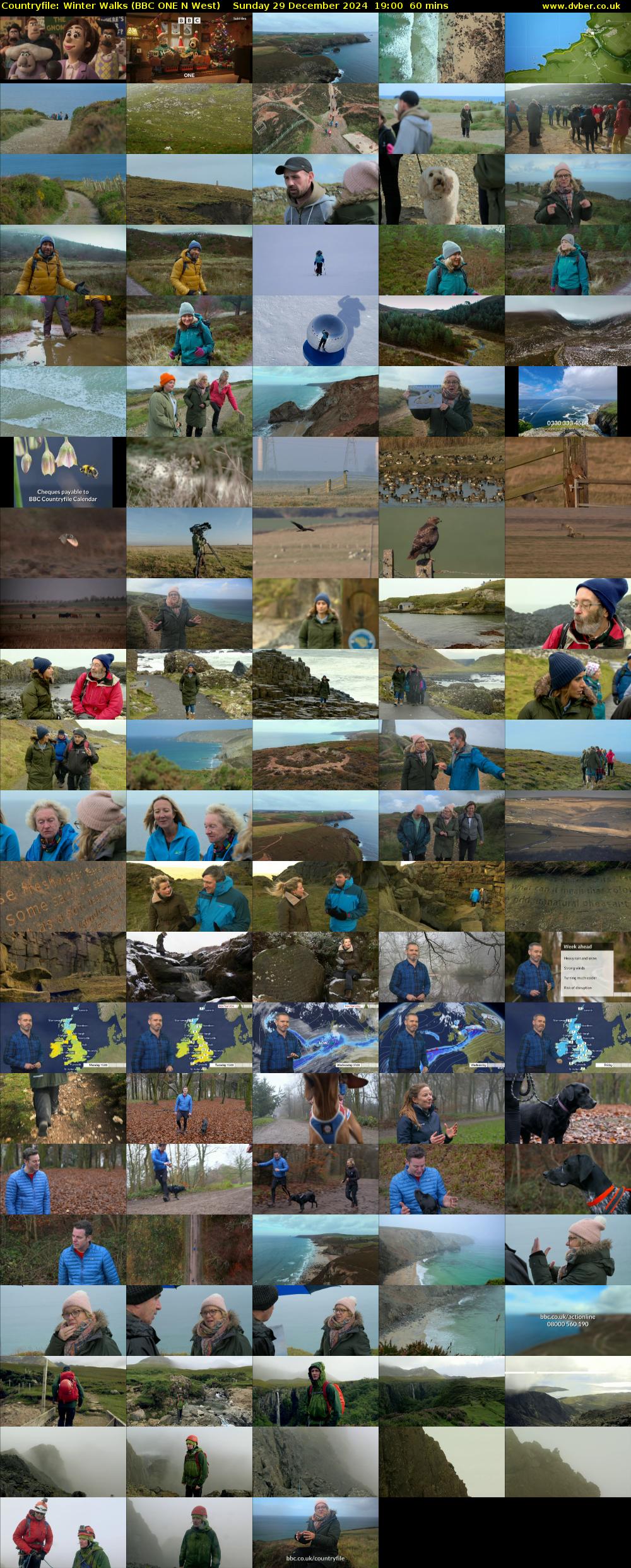 Countryfile: Winter Walks (BBC ONE N West) Sunday 29 December 2024 19:00 - 20:00