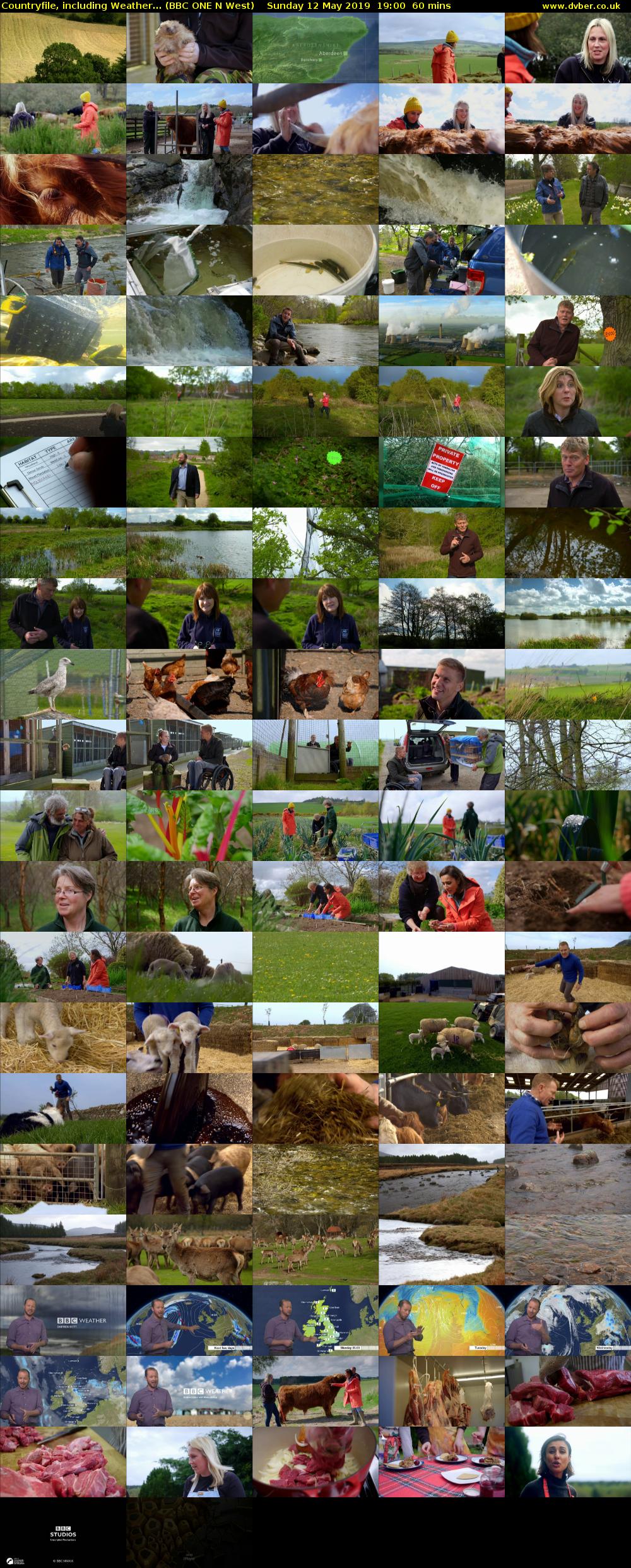 Countryfile, including Weather... (BBC ONE N West) Sunday 12 May 2019 19:00 - 20:00
