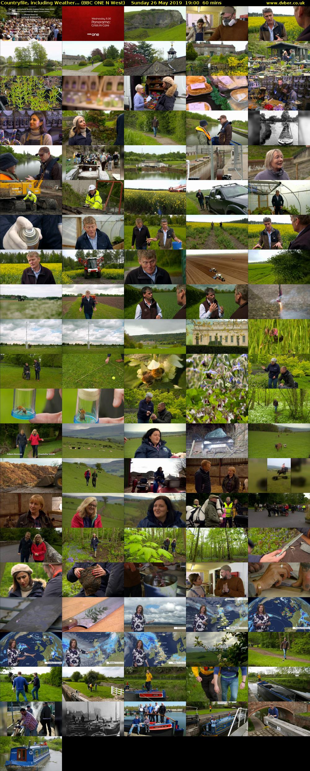 Countryfile, including Weather... (BBC ONE N West) Sunday 26 May 2019 19:00 - 20:00
