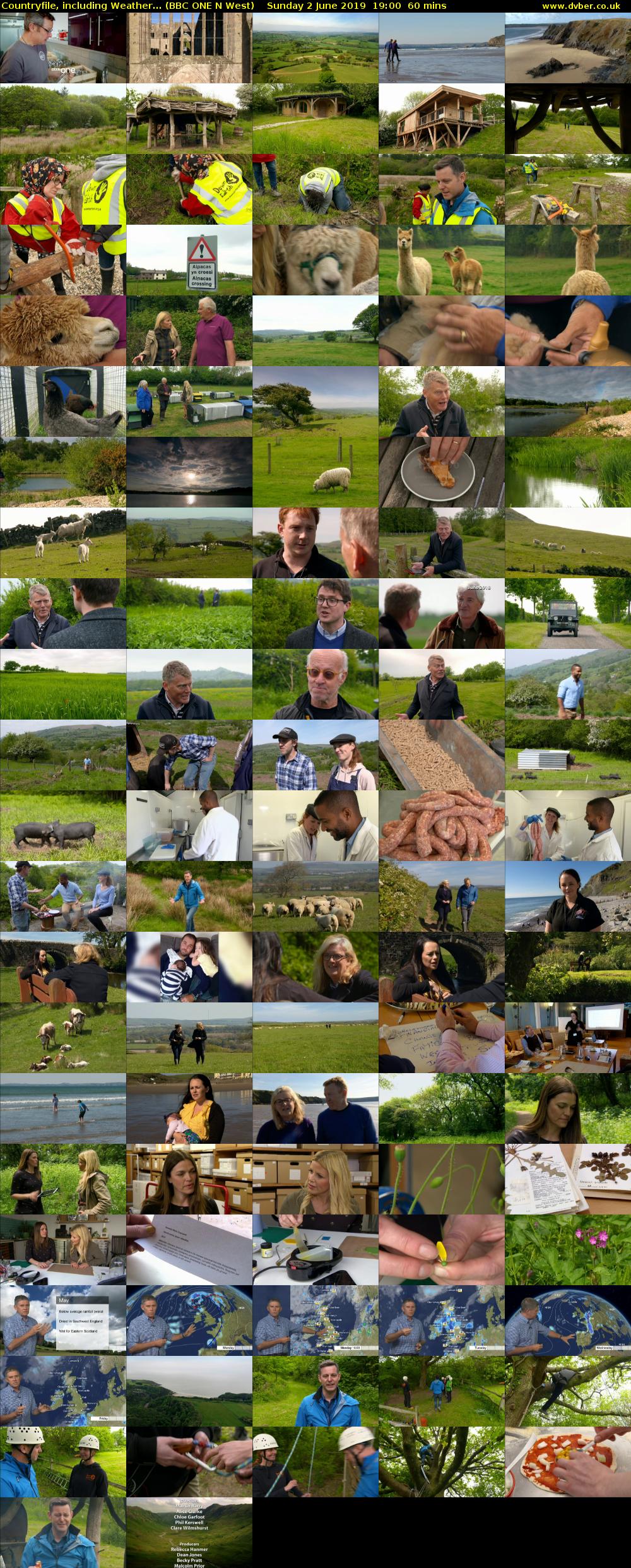 Countryfile, including Weather... (BBC ONE N West) Sunday 2 June 2019 19:00 - 20:00