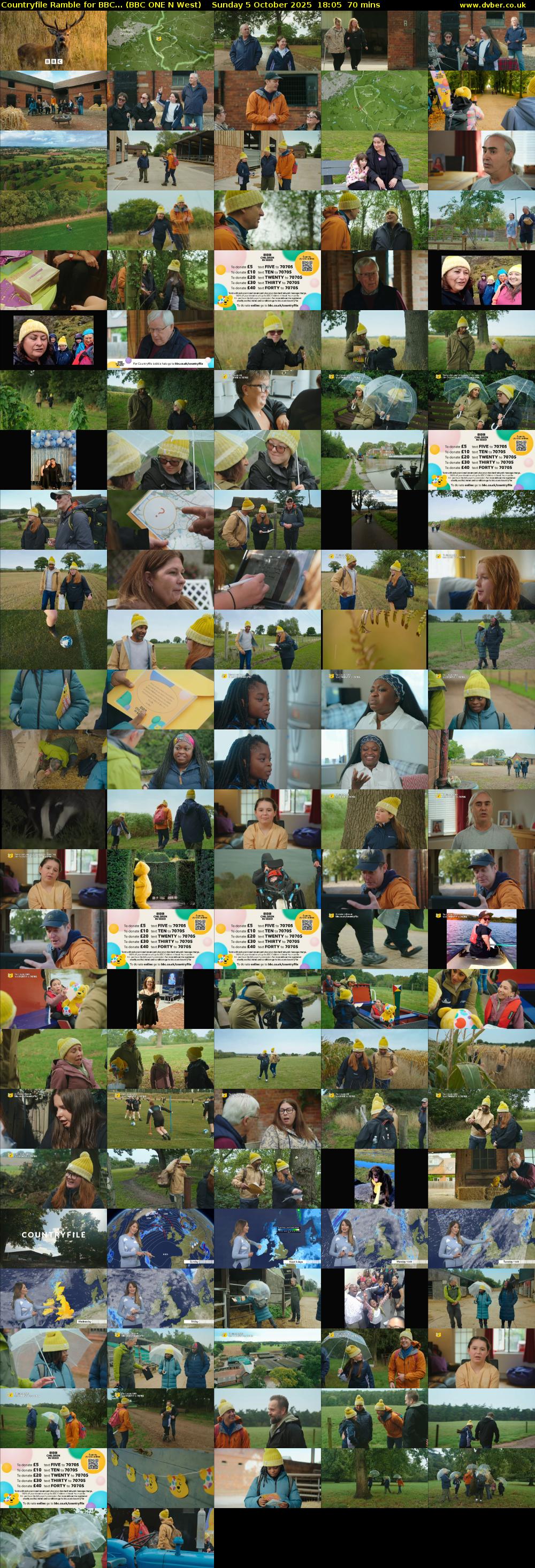 Countryfile Ramble for BBC... (BBC ONE N West) Sunday 5 October 2025 18:05 - 19:15