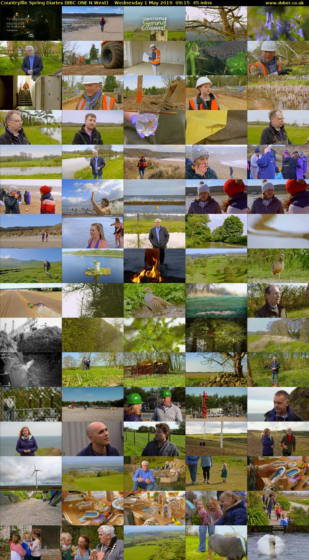 Countryfile Spring Diaries (BBC ONE N West) Wednesday 1 May 2019 09:15 - 10:00