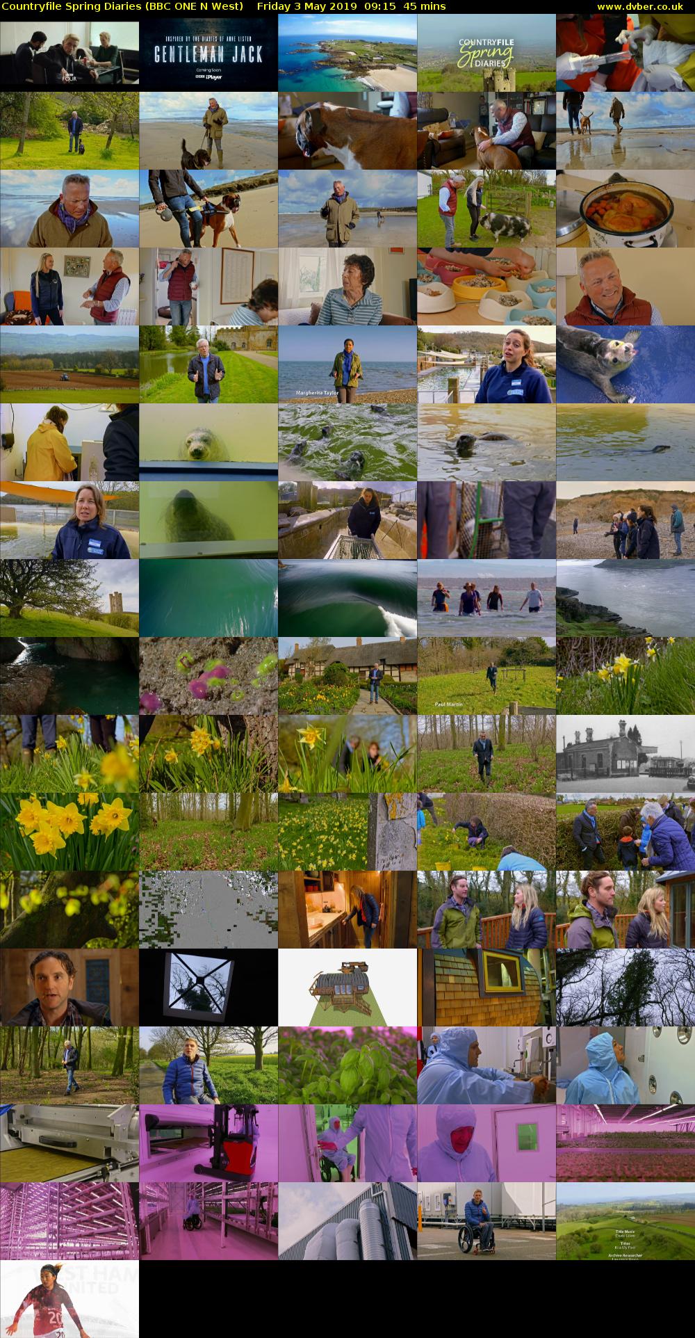 Countryfile Spring Diaries (BBC ONE N West) Friday 3 May 2019 09:15 - 10:00