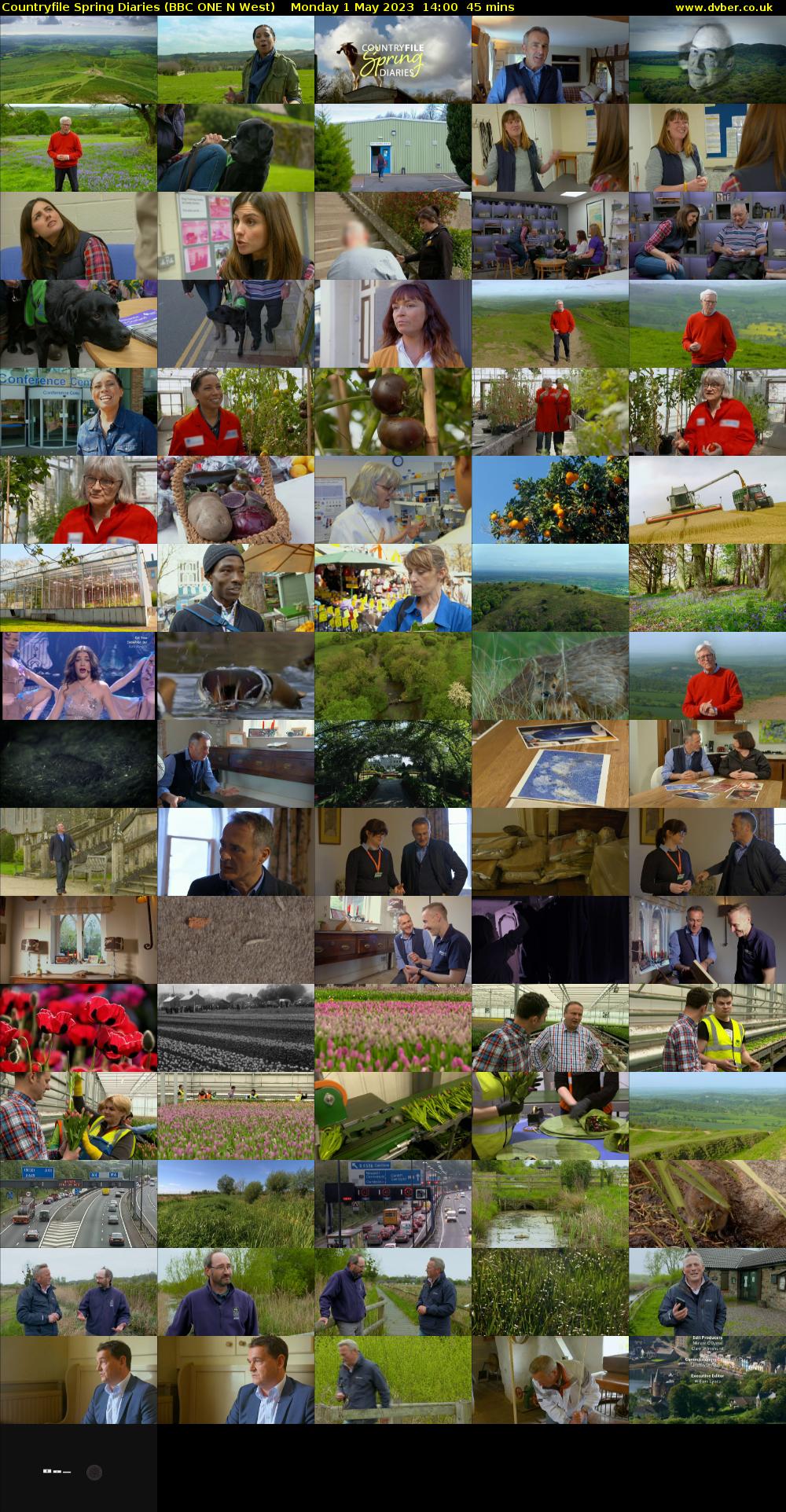 Countryfile Spring Diaries (BBC ONE N West) Monday 1 May 2023 14:00 - 14:45
