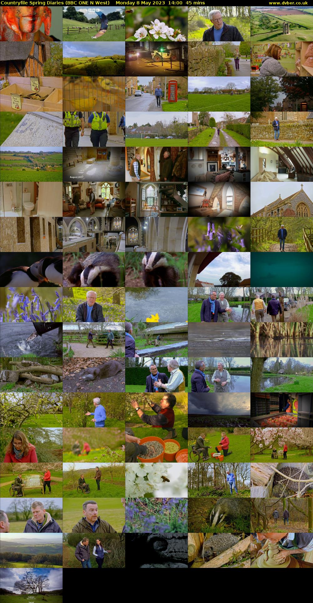 Countryfile Spring Diaries (BBC ONE N West) Monday 8 May 2023 14:00 - 14:45
