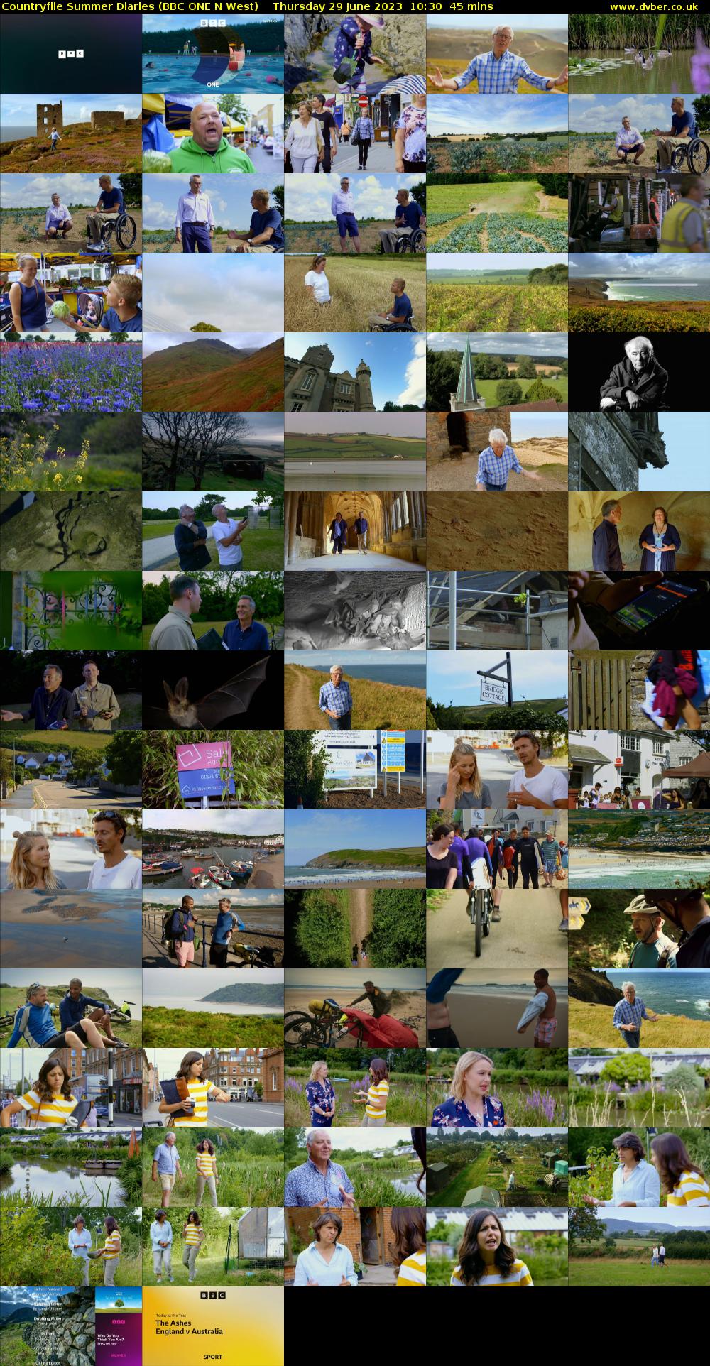 Countryfile Summer Diaries (BBC ONE N West) Thursday 29 June 2023 10:30 - 11:15