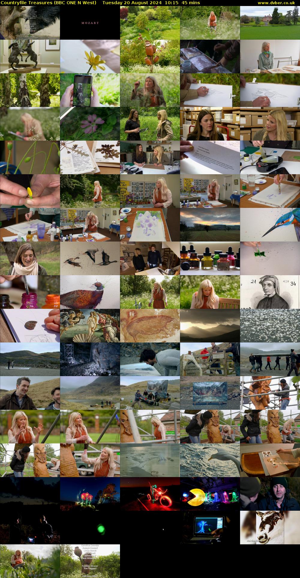 Countryfile Treasures (BBC ONE N West) Tuesday 20 August 2024 10:15 - 11:00