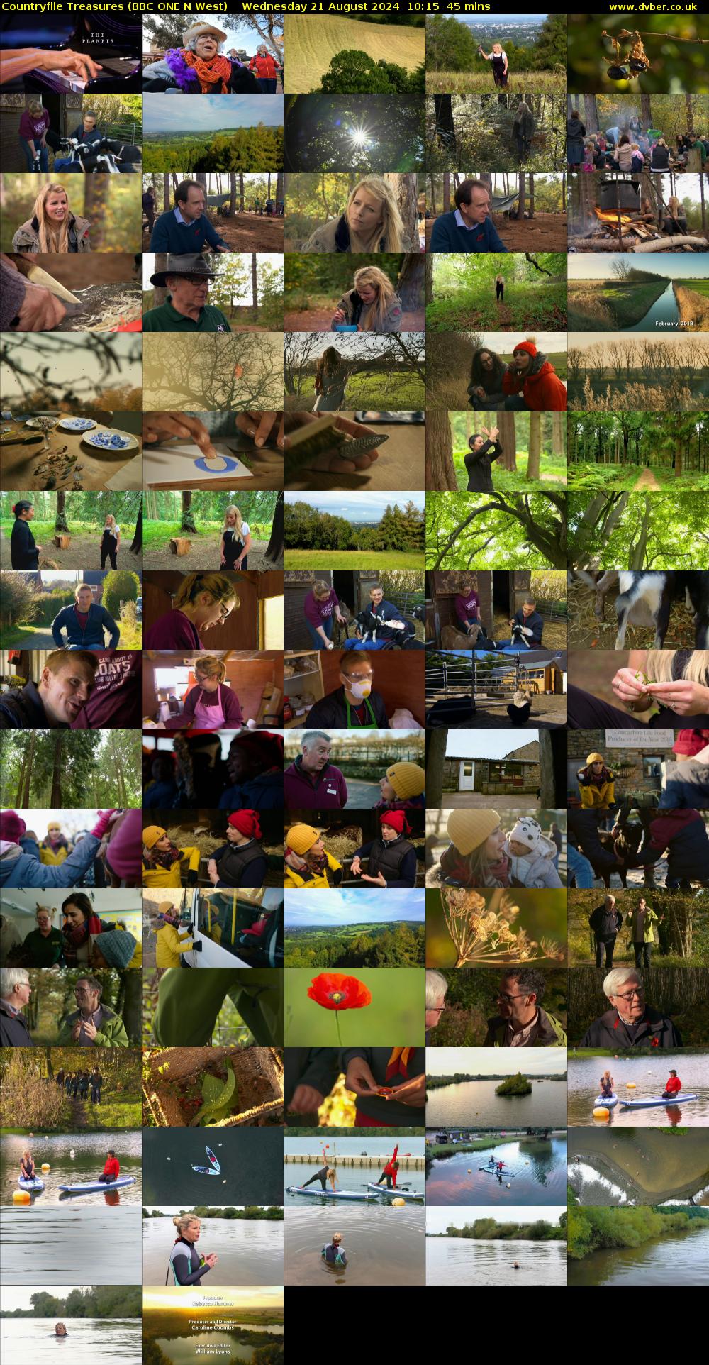 Countryfile Treasures (BBC ONE N West) Wednesday 21 August 2024 10:15 - 11:00