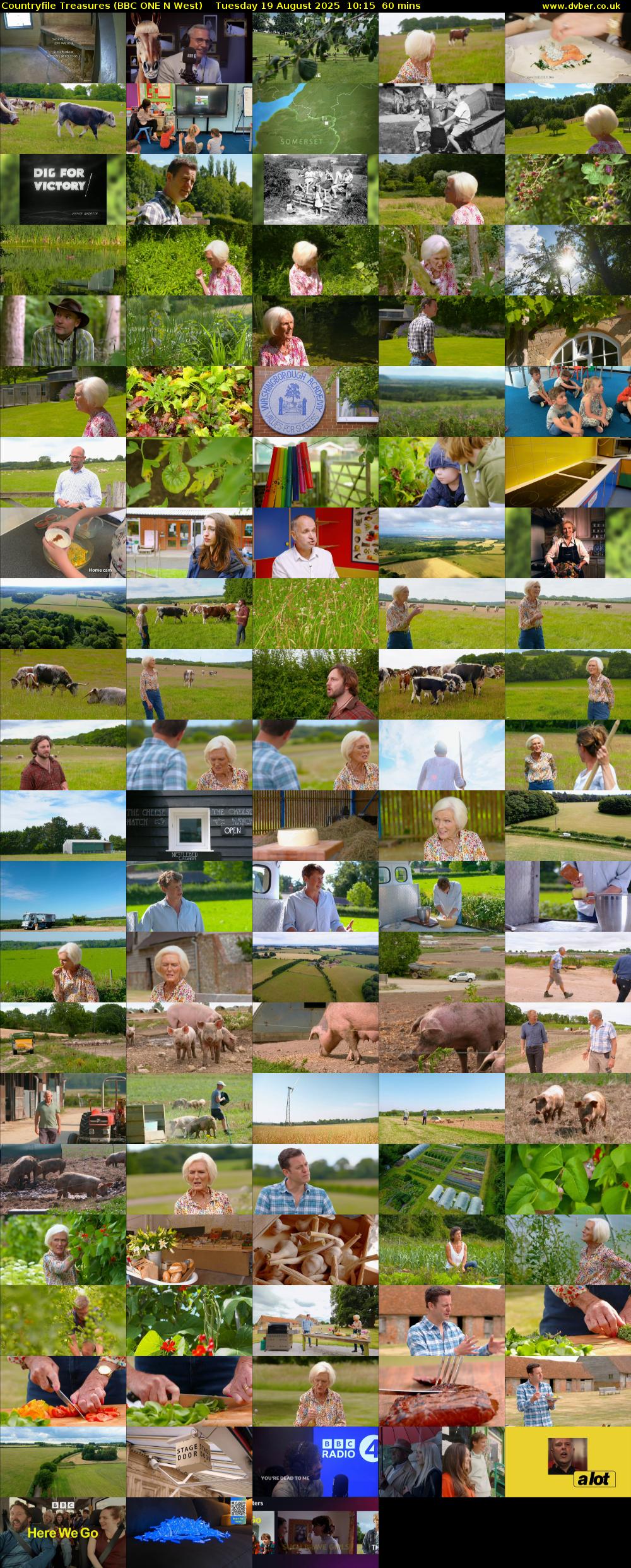 Countryfile Treasures (BBC ONE N West) Tuesday 19 August 2025 10:15 - 11:15