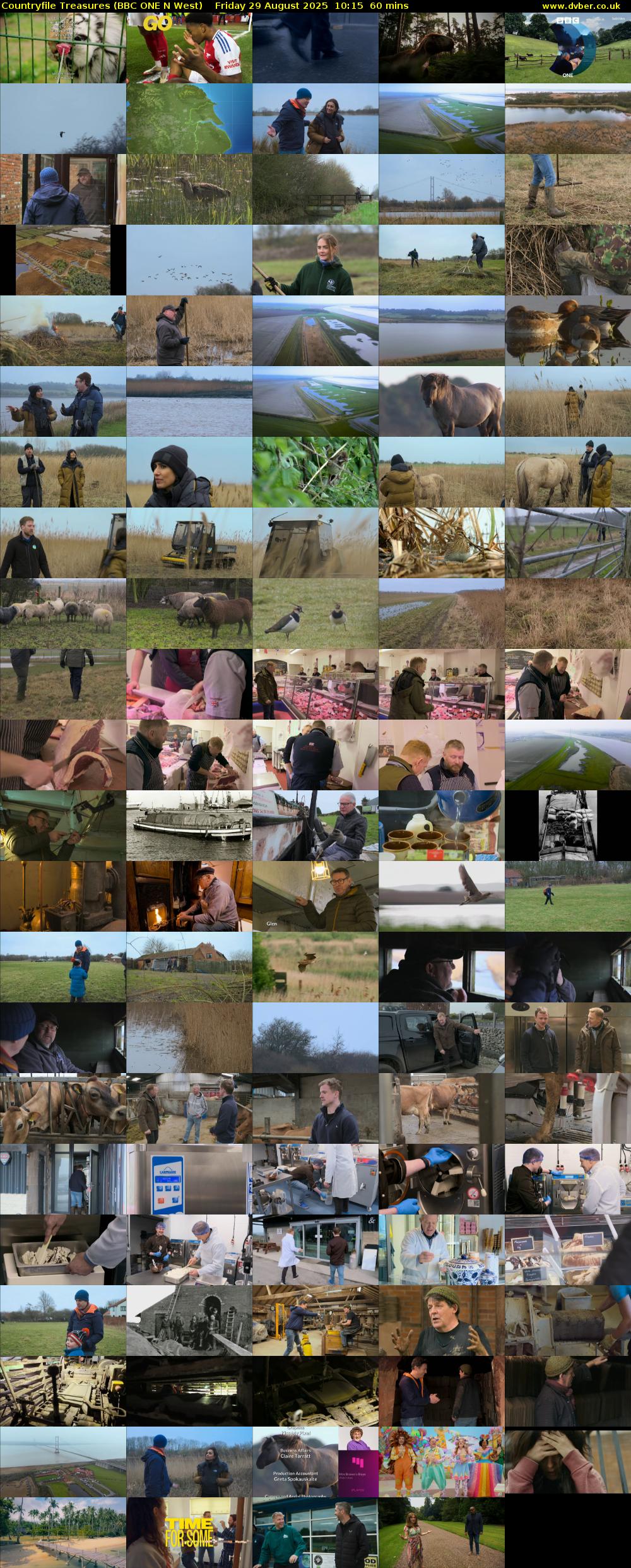 Countryfile Treasures (BBC ONE N West) Friday 29 August 2025 10:15 - 11:15