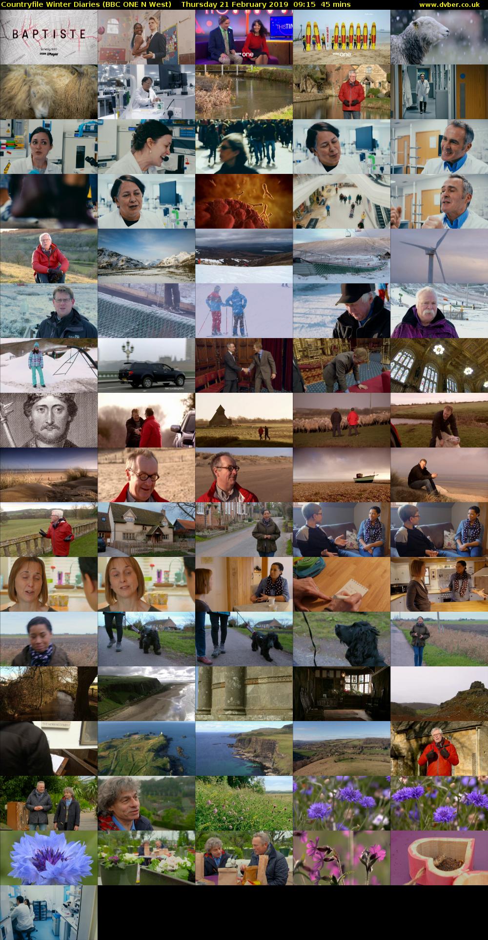 Countryfile Winter Diaries (BBC ONE N West) Thursday 21 February 2019 09:15 - 10:00