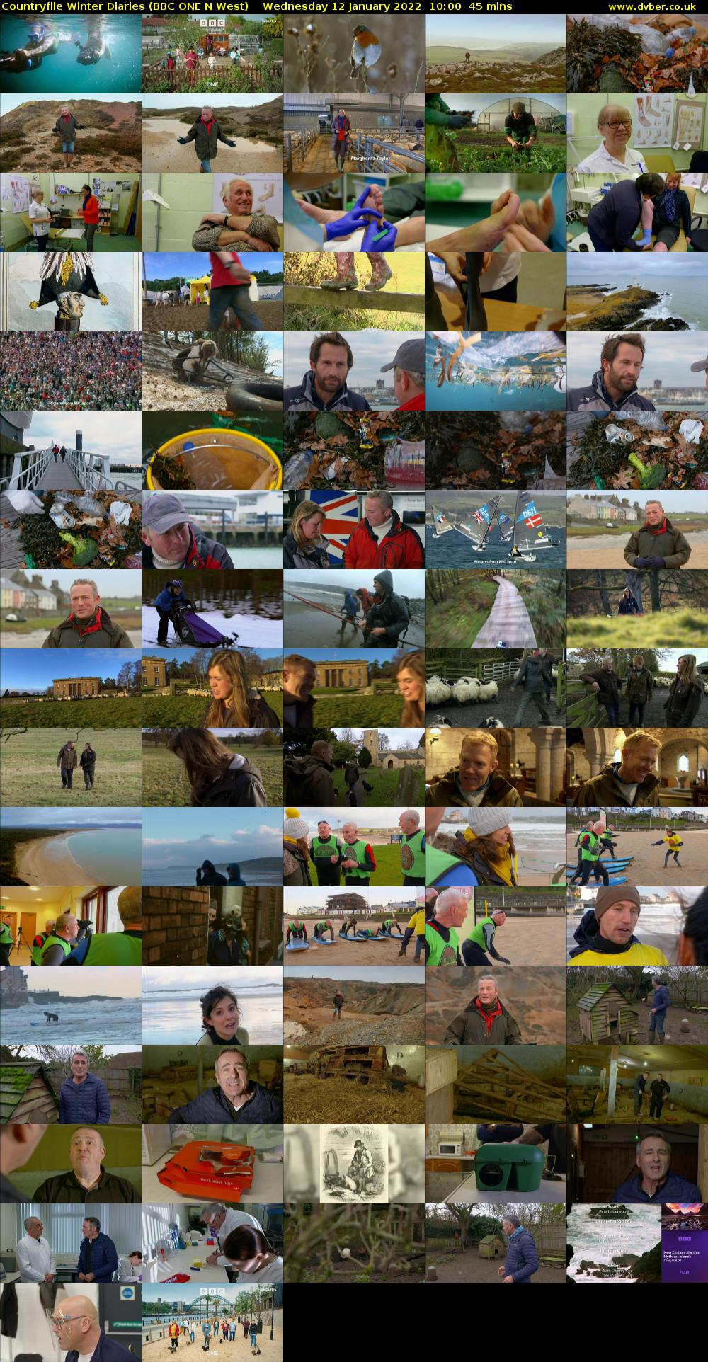 Countryfile Winter Diaries (BBC ONE N West) Wednesday 12 January 2022 10:00 - 10:45