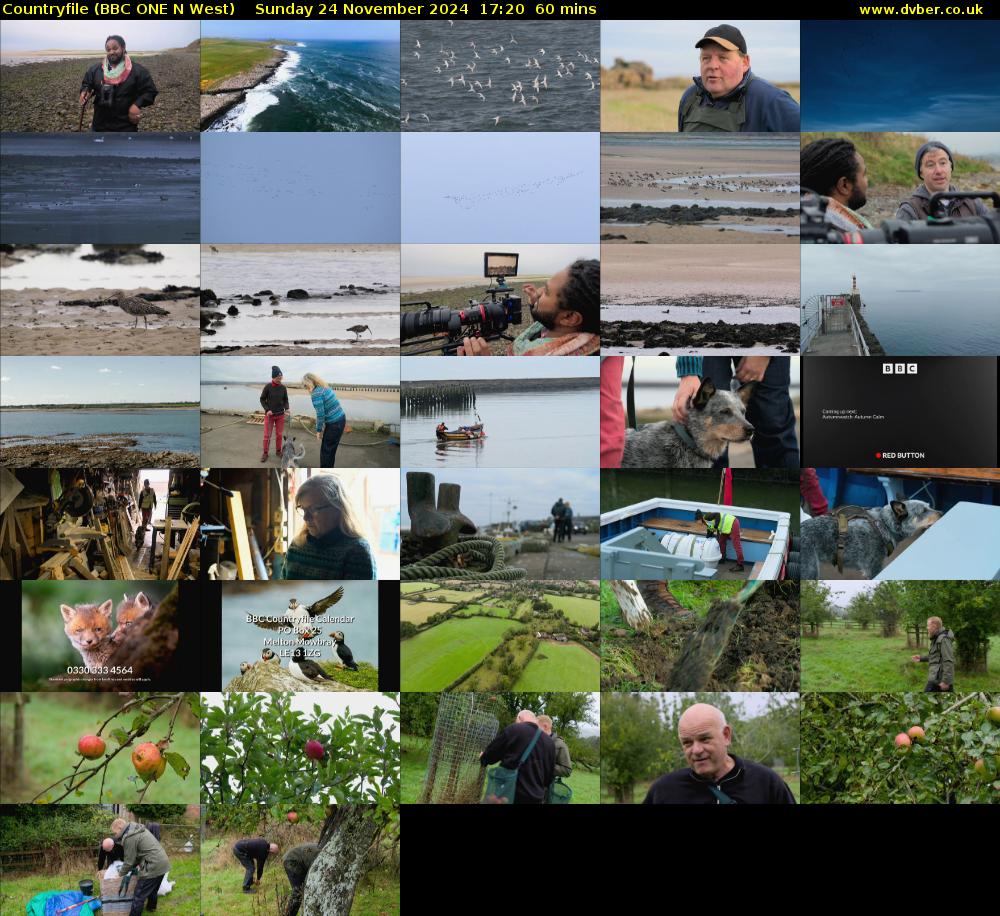 Countryfile (BBC ONE N West) Sunday 24 November 2024 17:20 - 18:20