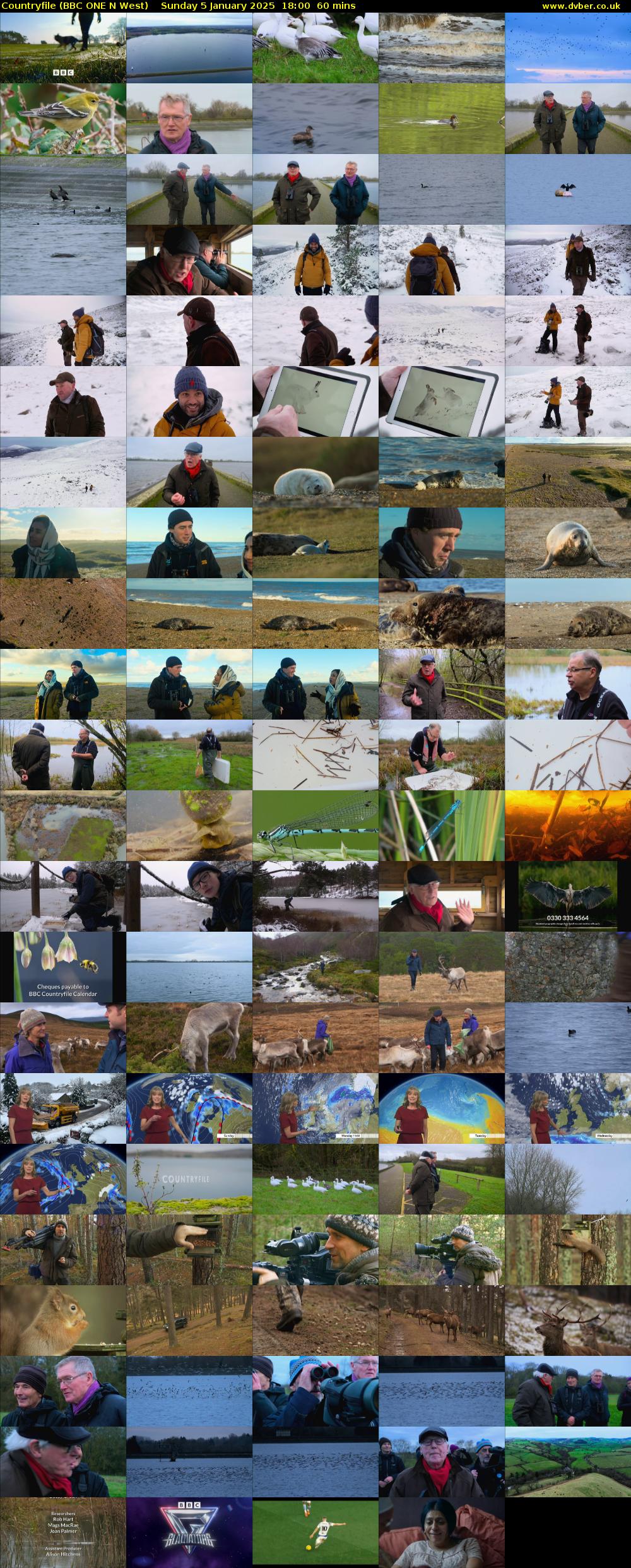 Countryfile (BBC ONE N West) Sunday 5 January 2025 18:00 - 19:00