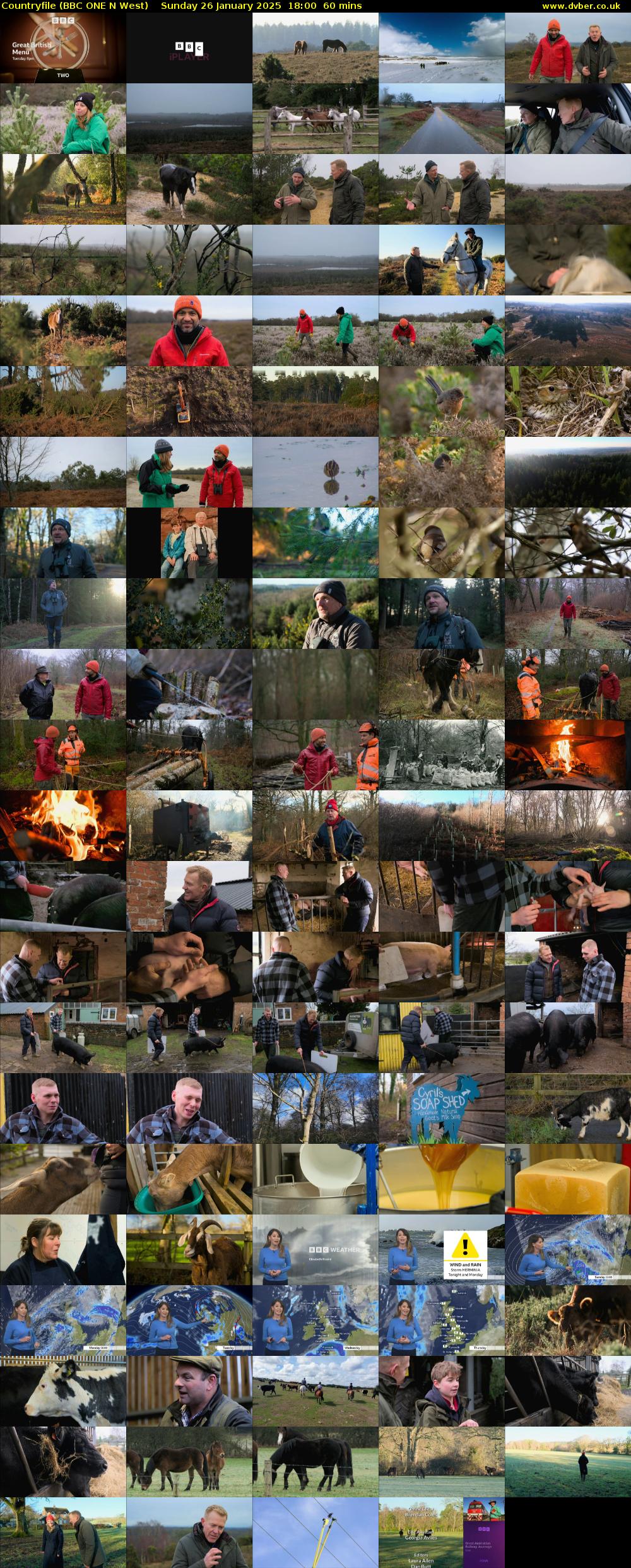 Countryfile (BBC ONE N West) Sunday 26 January 2025 18:00 - 19:00