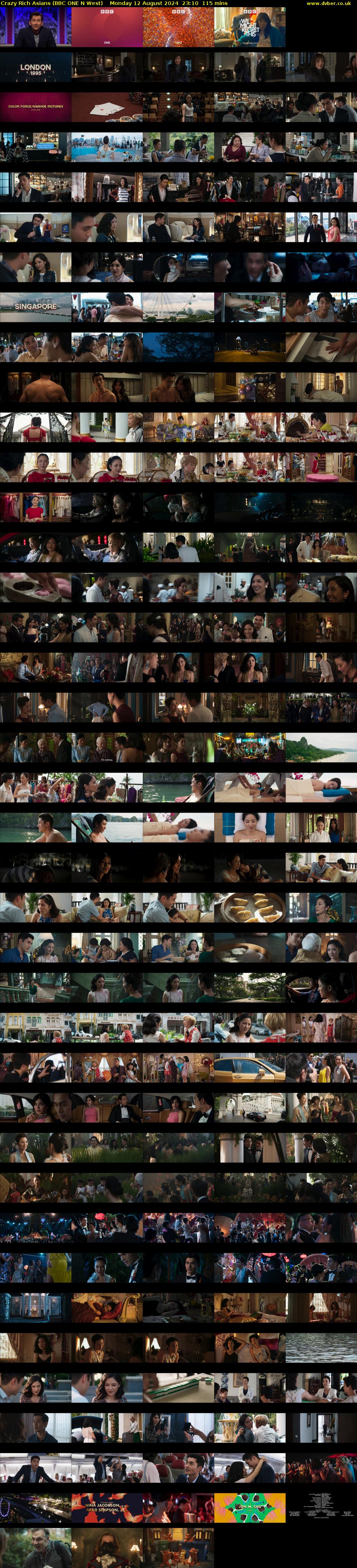 Crazy Rich Asians (BBC ONE N West) Monday 12 August 2024 23:10 - 01:05