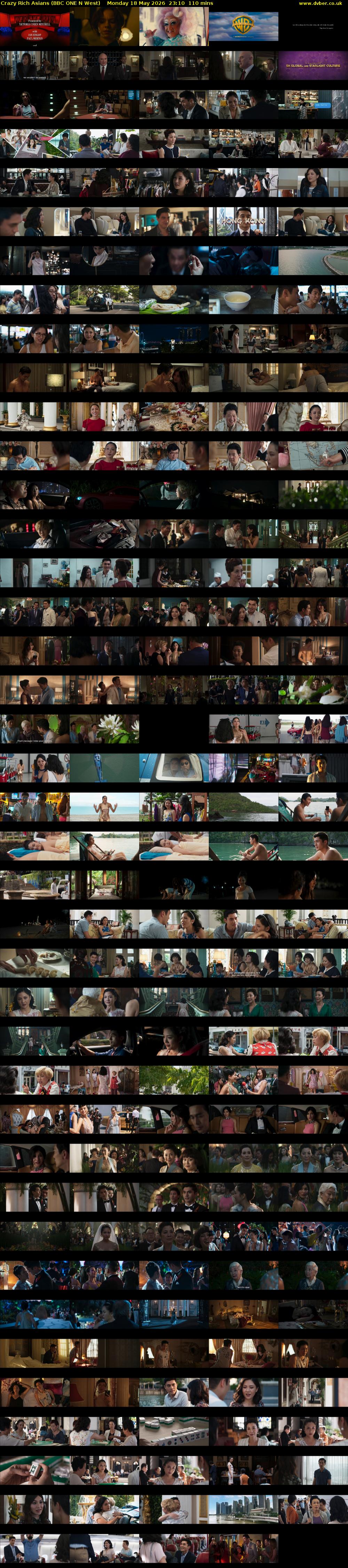 Crazy Rich Asians (BBC ONE N West) Monday 18 May 2026 23:10 - 01:00