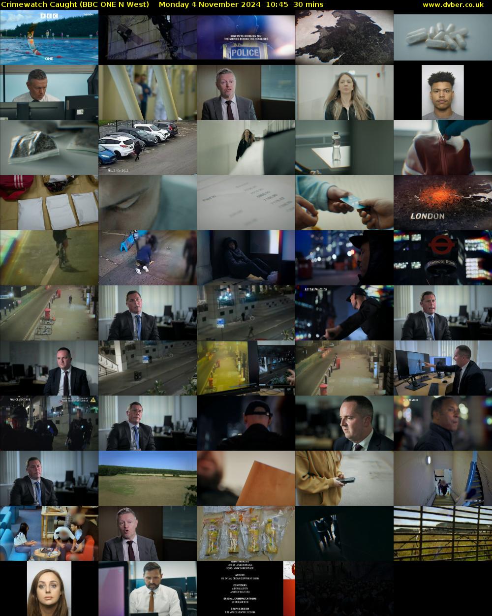 Crimewatch Caught (BBC ONE N West) Monday 4 November 2024 10:45 - 11:15
