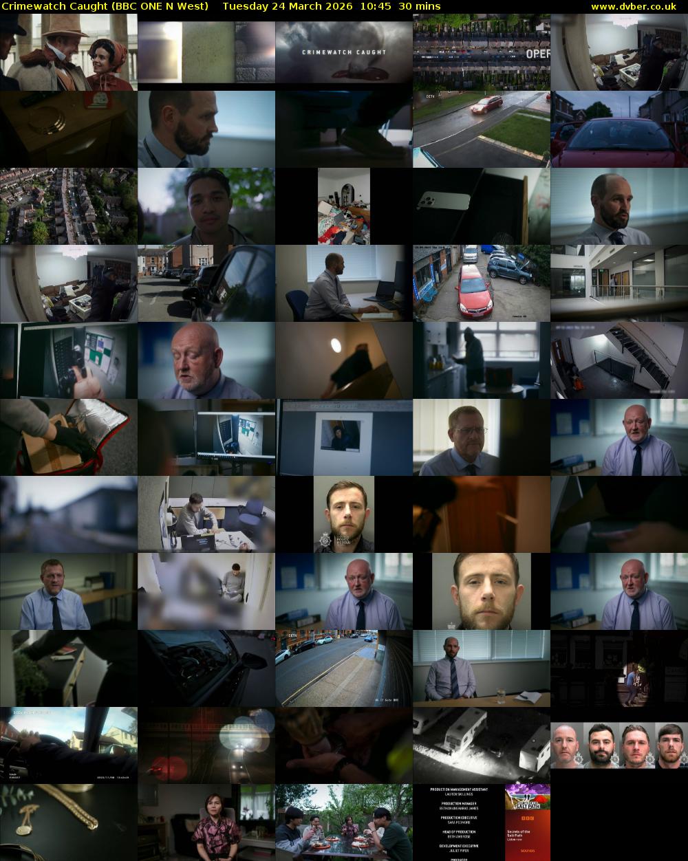 Crimewatch Caught (BBC ONE N West) Tuesday 24 March 2026 10:45 - 11:15
