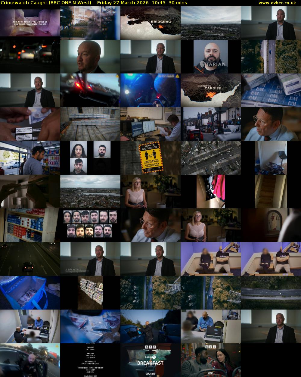 Crimewatch Caught (BBC ONE N West) Friday 27 March 2026 10:45 - 11:15