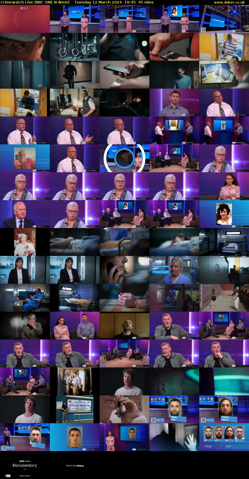 Crimewatch Live (BBC ONE N West) Tuesday 12 March 2024 10:45 - 11:30