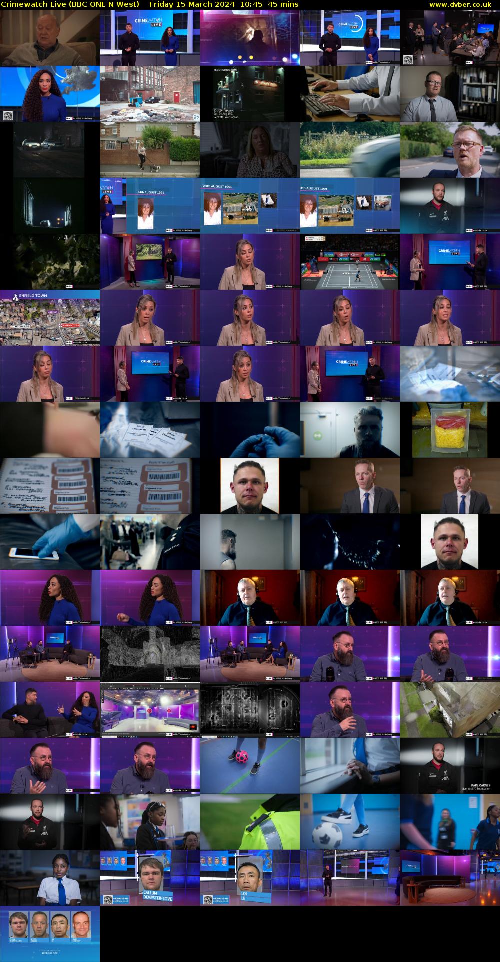 Crimewatch Live (BBC ONE N West) Friday 15 March 2024 10:45 - 11:30